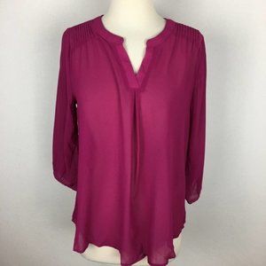 NWOT Stitch Fix Crescent Magenta Blouse Small